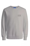 Jack & Jones Originals Jorlogo Pamuklu Relaxed Fit Logolu Bisiklet Yaka Erkek Sweat 12290659 GRİ