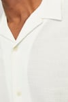 Jack & Jones Originals Jorluke Pamuklu Relaxed Fit Kısa Kollu Poplin Erkek Gömlek 12255781 BEYAZ