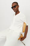 Jack & Jones Originals Jorluke Pamuklu Relaxed Fit Kısa Kollu Poplin Erkek Gömlek 12255781 BEYAZ