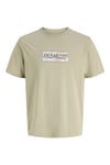 Jack & Jones Originals Jormontauk Logolu Pamuklu Erkek T Shirt 12297890 Olive
