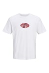 Jack & Jones Originals Jormontauk Logolu Pamuklu Erkek T Shirt 12297890 BEYAZ
