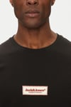 Jack & Jones Originals Jorsplit Logo Baskılı % 100 Pamuk Regular Fit Bisiklet Yaka Erkek T Shirt 12273182 SİYAH