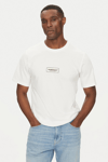 Jack & Jones Originals Jorsplit Logo Baskılı % 100 Pamuk Regular Fit Bisiklet Yaka Erkek T Shirt 12273182 BEYAZ