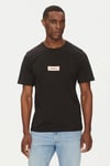 Jack & Jones Originals Jorsplit Logo Baskılı % 100 Pamuk Regular Fit Bisiklet Yaka Erkek T Shirt 12273182 SİYAH