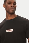 Jack & Jones Originals Jorsplit Logo Baskılı % 100 Pamuk Regular Fit Bisiklet Yaka Erkek T Shirt 12273182 SİYAH