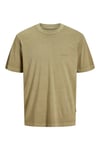 Jack & Jones Originals Jorvarenna % 100 Pamuk Regular Fit Bisiklet Yaka Erkek T Shirt 12273573 BEJ