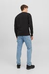 Jack & Jones Originals Jorvesterbro Bisiklet Yaka Relaxed Fit Erkek Sweat 12241694 SİYAH