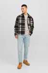 Jack & Jones Originals Jorvesterbro Bisiklet Yaka Relaxed Fit Erkek Sweat 12241694 AÇIK BEJ