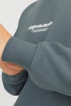 Jack & Jones Originals Jorvesterbro Bisiklet Yaka Relaxed Fit Erkek Sweat 12241694 KOYU GRİ