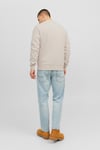 Jack & Jones Originals Jorvesterbro Bisiklet Yaka Relaxed Fit Erkek Sweat 12241694 AÇIK BEJ