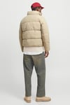 Jack & Jones Originals Jorvesterbro Dik Yaka Kapitoneli Şişme Erkek Mont 12267055 TAŞ