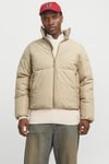 Jack & Jones Originals Jorvesterbro Dik Yaka Kapitoneli Şişme Erkek Mont 12267055 TAŞ