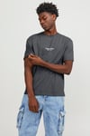 Jack & Jones Originals Jorvesterbro Pamuklu Bisiklet Yaka Relaxed Fit Erkek T Shirt 12240121 GRİ