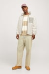 Jack & Jones Originals Jorvesterbro Regular Fit Dik Yaka Peluş Erkek Mont 12260450 KREM