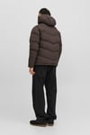 Jack & Jones Originals Jorvesterbro Suya Dayanıklı Kapüşonlu Erkek Mont 12238849 KOYU KAHVE