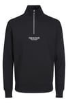Jack & Jones Originals Jorvesterbro Yarım Fermuarlı Relaxed Fit Erkek Sweat 12241777 SİYAH