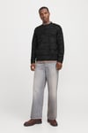 Jack & Jones Originals Jorwinter Relaxed Fit Bisiklet Yaka Kırçıllı Erkek Kazak 12277985 SİYAH