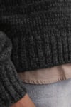 Jack & Jones Originals Jorwinter Relaxed Fit Bisiklet Yaka Kırçıllı Erkek Kazak 12277985 SİYAH