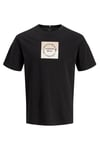 Jack & Jones Originals Logolu Pamuklu Regular Fit Bisiklet Yaka Erkek T Shirt 12290856 SİYAH
