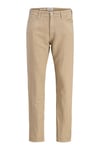 Jack & Jones Pants Studio Jpstchris Keten ve Pamuk Karışımlı Erkek Pantolon 12293296 BEJ
