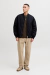 Jack & Jones Pants Studio Jpstchris Keten ve Pamuk Karışımlı Erkek Pantolon 12293296 BEJ