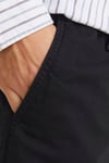 Jack & Jones Pants Studio Jpstjaıden Keten Karışımlı Relaxed Fit Normal Bel Erkek Short 12274968 SİYAH