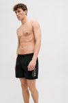 Jack & Jones Pants Studio Jpstmaui Regular Fit Logolu Bağlamalı Erkek Mayo Short 12272799 SİYAH
