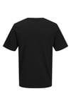 Jack & Jones Plus Büyük Beden % 100 Pamuk Regular Fit Logolu Erkek T Shirt 12298346 SİYAH