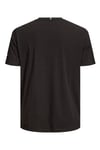 Jack & Jones Plus Büyük Beden Baskılı Regular Fit Bisiklet Yaka Erkek T Shirt 12298472 SİYAH