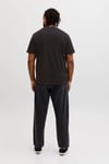 Jack & Jones Plus Büyük Beden Baskılı Regular Fit Bisiklet Yaka Erkek T Shirt 12298472 SİYAH