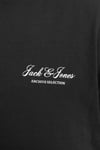 Jack & Jones Plus Büyük Beden Pamuklu Regular Fit Bisiklet Yaka Erkek T Shirt 12289683 SİYAH