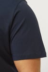 Jack & Jones Plus Jjecorp Büyük Beden % 100 Pamuk Slim Fit Bisiklet Yaka Erkek T Shirt 12243630 LACİVERT
