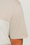 Jack & Jones Plus Jjelegacy Logolu Pamuklu Oversize Fit Büyük Beden Erkek T Shirt 12263985 BEJ