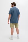 Jack & Jones Plus Jjepaulos Logolu Pamuklu Büyük Beden Düğmeli Erkek Polo Yaka T Shirt 12143859 İNDİGO