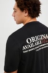 Jack & Jones Plus Jorİslİngton Baskılı Pamuklu Oversize Fit Büyük Beden Erkek T Shirt 12278557 SİYAH