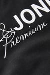 Jack & Jones Plus Jprblaneo % 100 Pamuk Normal Kesim Baskılı Bisiklet Yaka Erkek T Shirt 12298342 SİYAH
