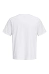 Jack & Jones Plus Jprblaneo % 100 Pamuk Normal Kesim Baskılı Bisiklet Yaka Erkek T Shirt 12298342 BEYAZ