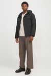 Jack & Jones Premium Jprblawave Suya Dayanıklı Regular Fit Kapüşonlu Erkek Mont 12259457 SİYAH