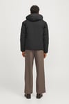 Jack & Jones Premium Jprblawave Suya Dayanıklı Regular Fit Kapüşonlu Erkek Mont 12259457 SİYAH