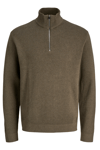 Jack & Jones Premium Jprccmılano % 100 Pamuk Relaxed Fit Dik Yaka Erkek Kazak 12259664 YEŞİL