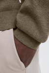 Jack & Jones Premium Jprccmılano % 100 Pamuk Relaxed Fit Dik Yaka Erkek Kazak 12259664 YEŞİL