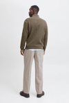 Jack & Jones Premium Jprccmılano % 100 Pamuk Relaxed Fit Dik Yaka Erkek Kazak 12259664 YEŞİL