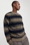 Jack & Jones Premium Jprvillex Pamuklu Bisiklet Yaka Örme Erkek Kazak 12278345 VİZON-SİYAH