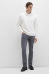 Jake Pamuklu Skinny Fit Dar Paça Normal Bel Jeans Erkek Kot Pantolon 0042290683 GRİ