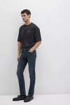Jake Pamuklu Skinny Fit Daralan Paça Jeans Erkek Kot Pantolon 0042289339 KOYU LACIVERT