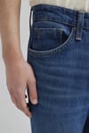 Jake Pamuklu Skinny Fit Normal Bel Dar Paça Jeans Erkek Kot Pantolon 0042290387 KOYU MAVİ