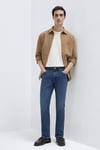 Jake Pamuklu Skinny Fit Normal Bel Dar Paça Jeans Erkek Kot Pantolon 0042290387 KOYU MAVİ