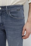 Jake Puslu Vintage Pamuklu Dar Paça Jeans Erkek Kot Pantolon 00422A2984 KOYU MAVİ
