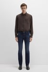 Jake Skinny Fit Normal Bel Dar Paça Jeans Erkek Kot Pantolon 0042290812 LACİVERT