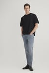 Jake Skinny Fit Normal Bel Dar Paça Jeans Erkek Kot Pantolon 0042289558 GRİ